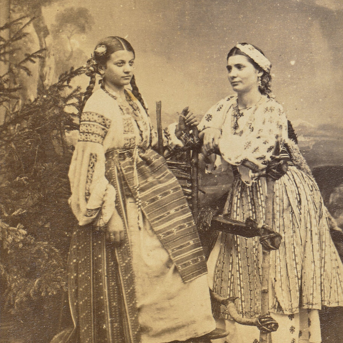 Portrait of Two Romanian \, image size:1200x1200